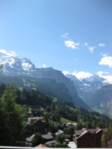 View from Wengen rail station